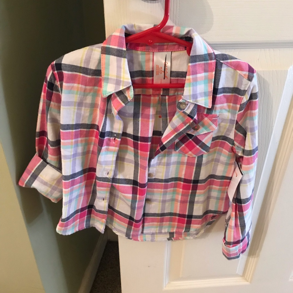 Plaid kids shirt